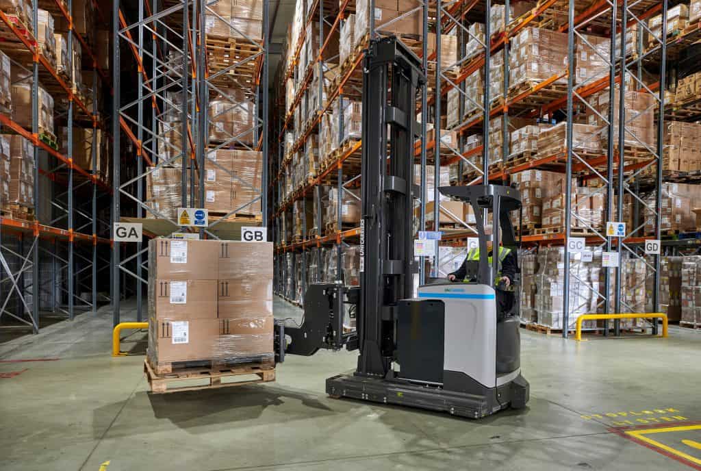 ecommerce warehouse forklift