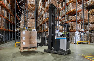 ecommerce warehouse forklift