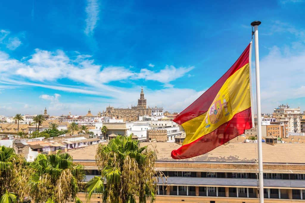 Flag in Spain